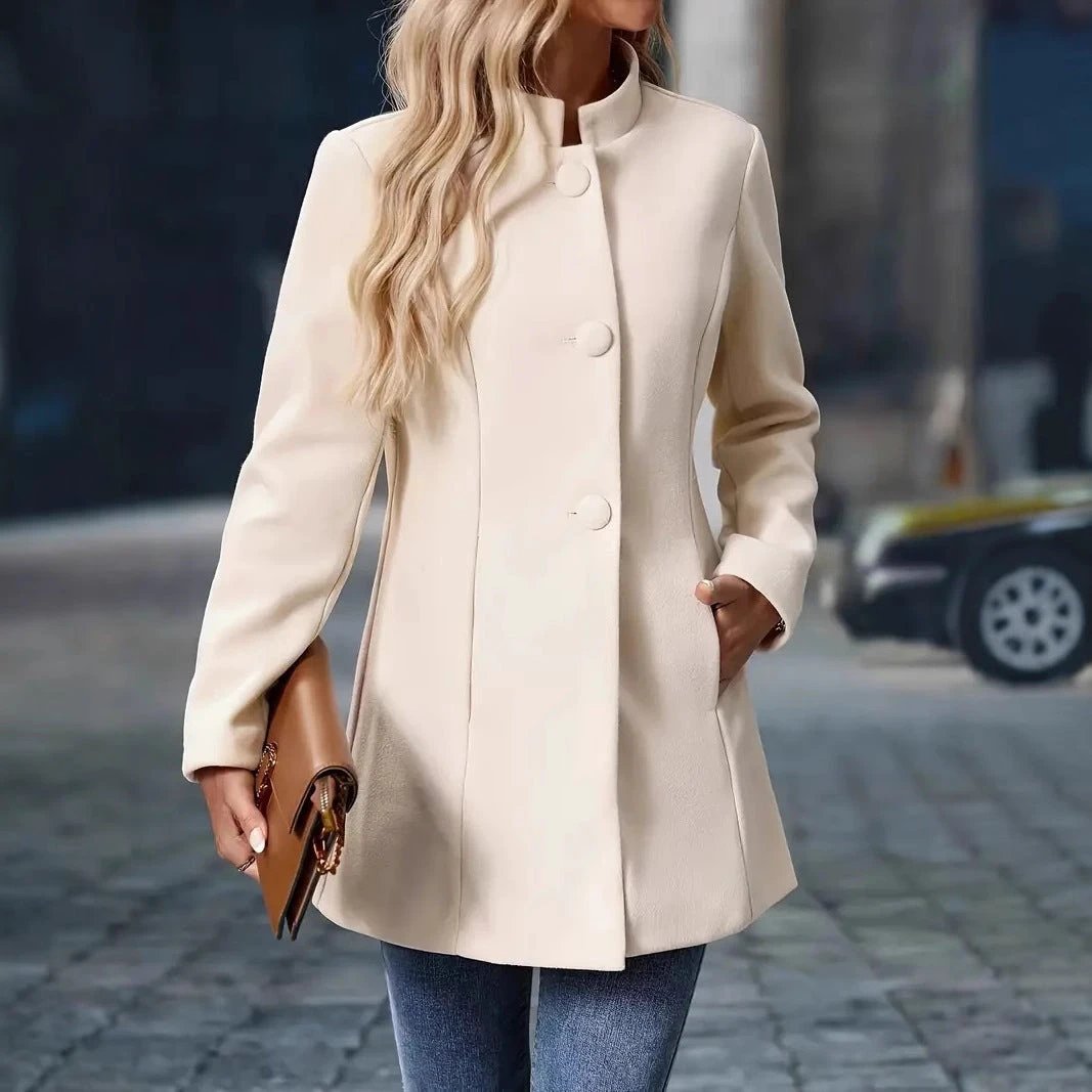 Pocket 3 Breasted Slim Coat Jacket by GJG Denim