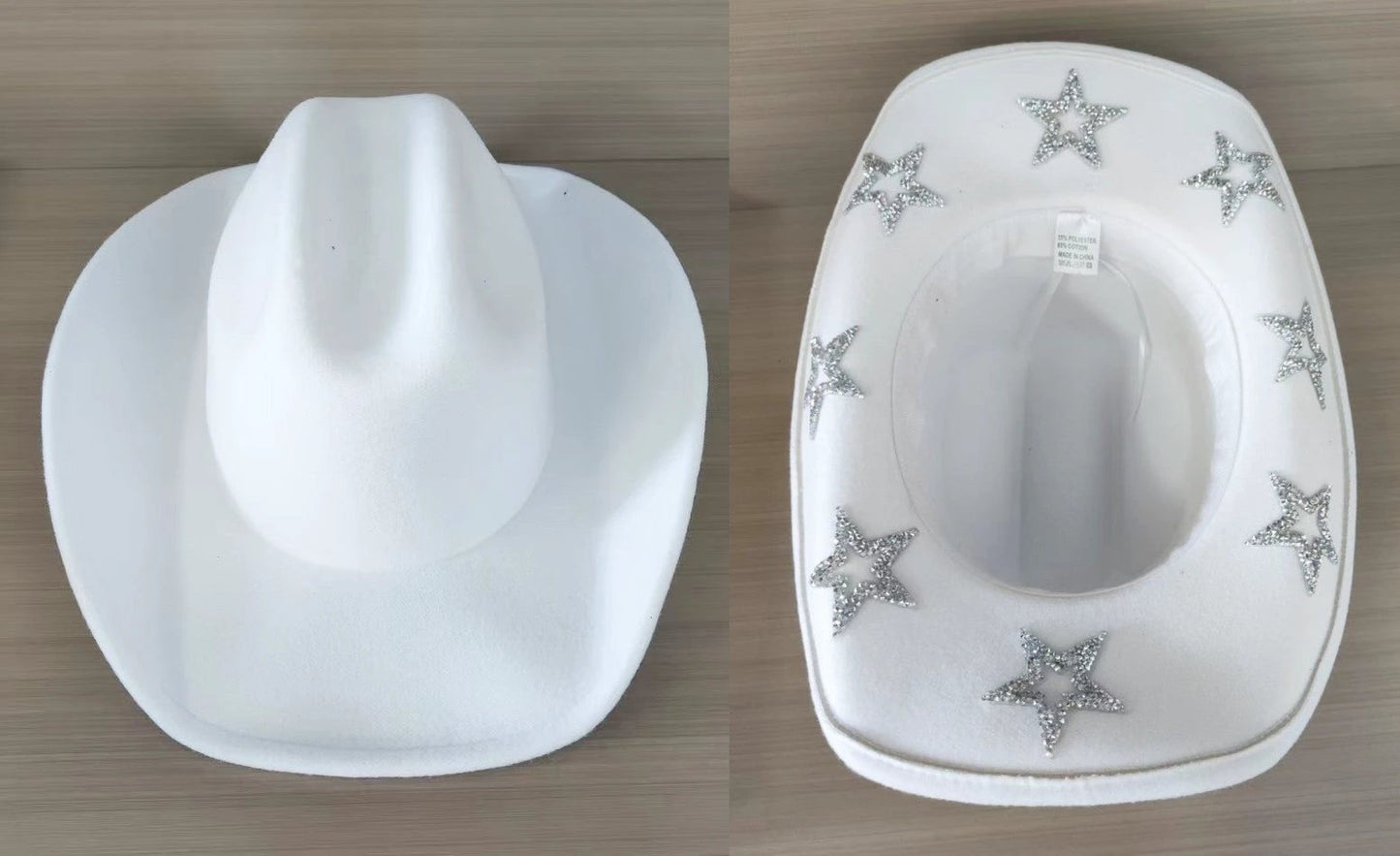 Men's Curved Edge Western Cowboy Hat by GJG Denim
