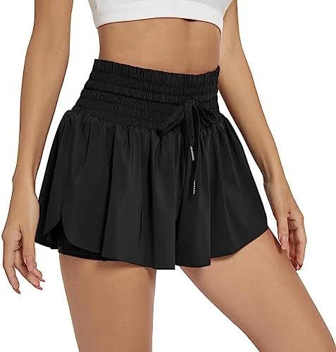 Women's Solid Color Elegant Sports High Waist Shorts by GJG Denim