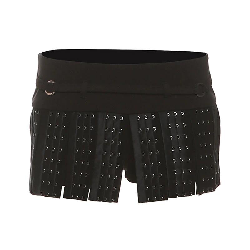 Hot Girl Street Breasted Design All-match Ballet Short Skirt by GJG Denim