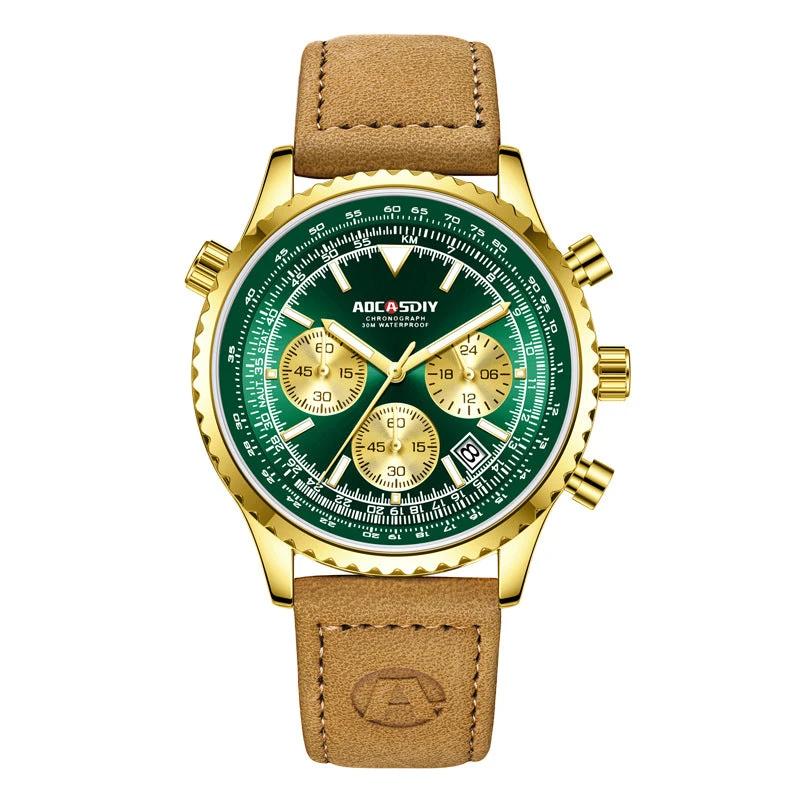 Men's Multi-functional Waterproof Luminous Watch by GJG Denim
