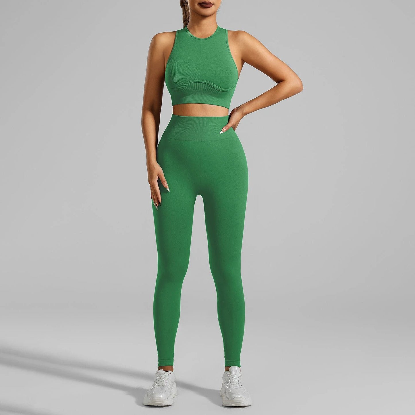 High-strength Running Tight Seamless Yoga Clothes Suit by GJG Denim