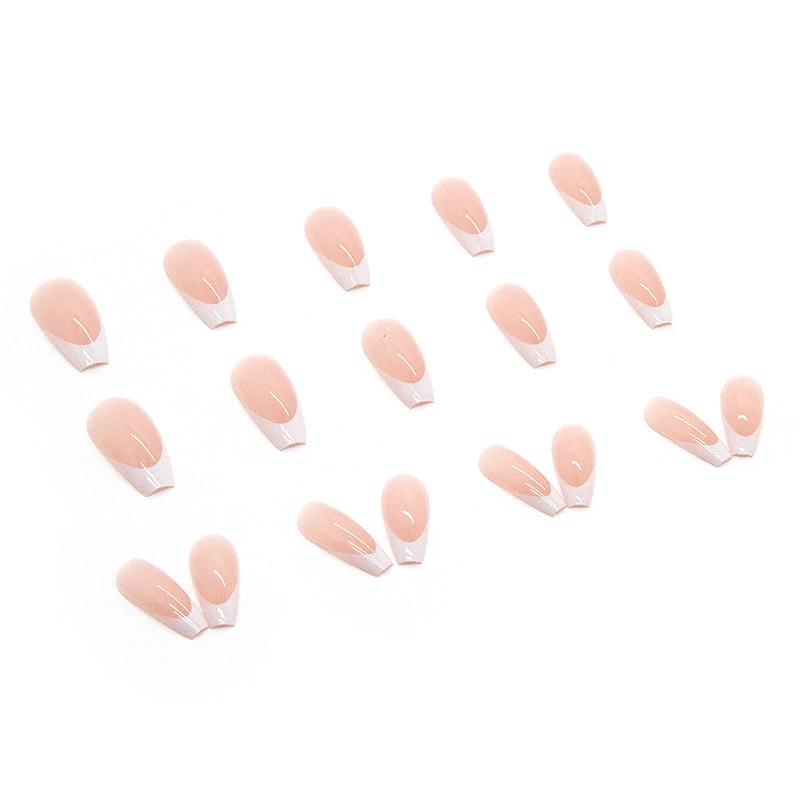 Simple French Tip Nails by GJG Denim