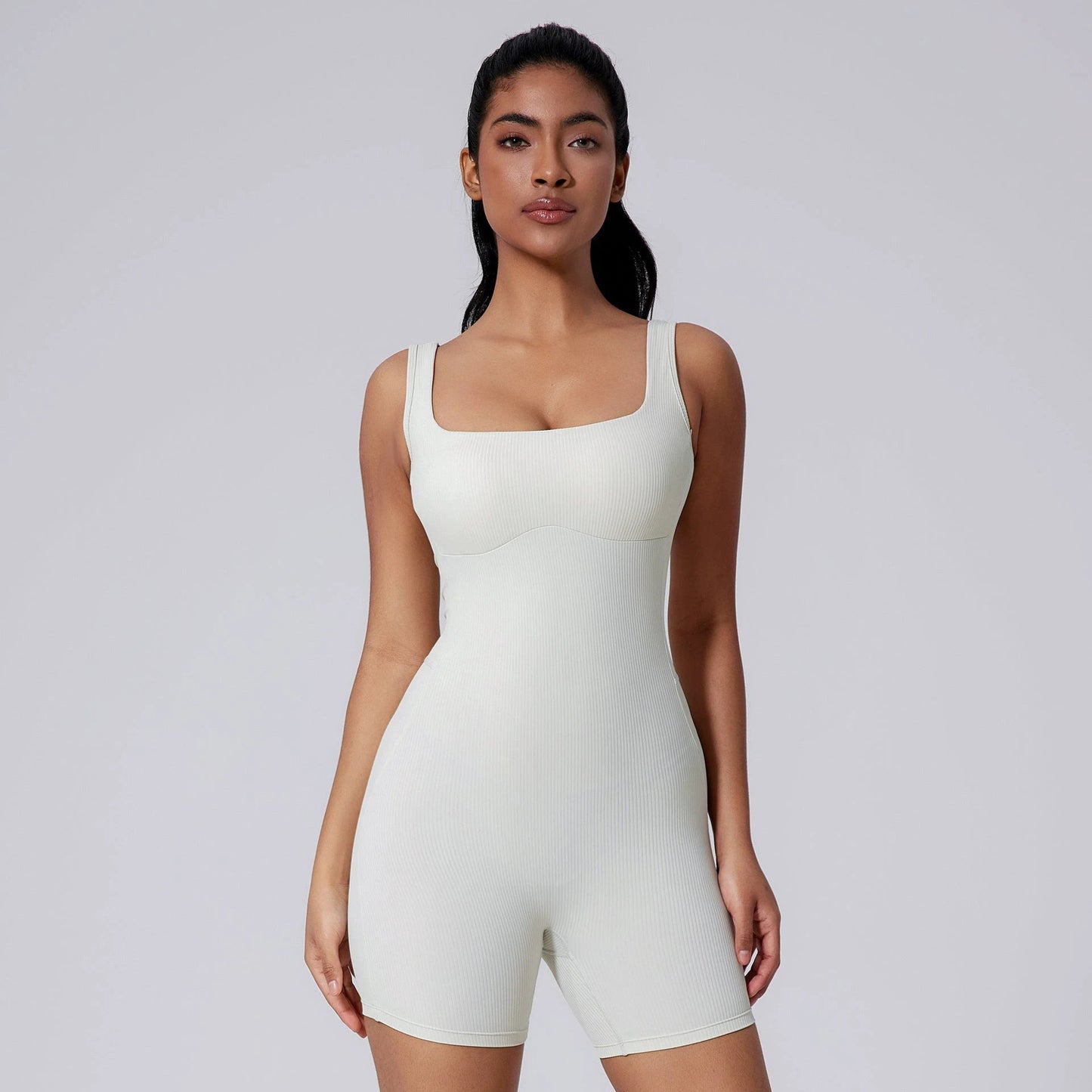 Tight Quick-drying Yoga Romper Beauty Back Jumpsuit Yoga Clothes by GJG Denim