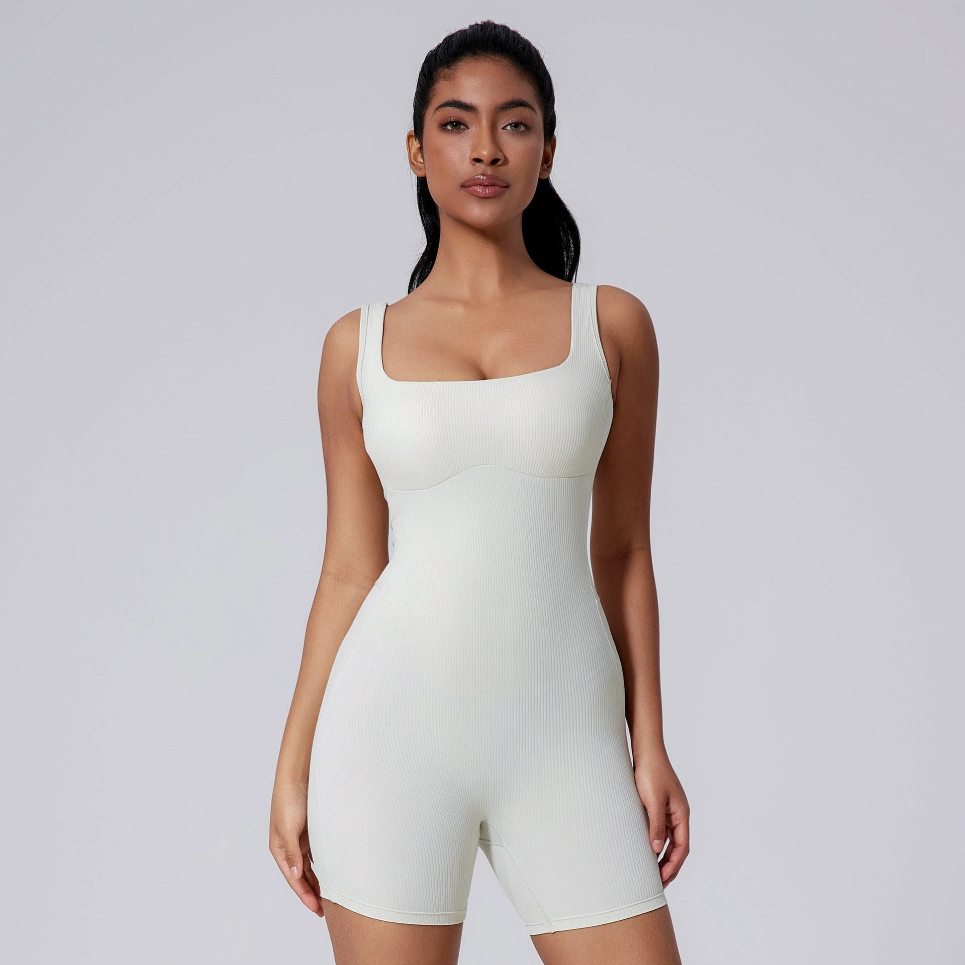 Tight Quick-drying Yoga Romper Beauty Back Jumpsuit Yoga Clothes by GJG Denim