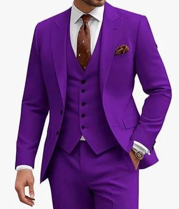 Men's Casual Business/Wedding Three-piece Suit by GJG Denim