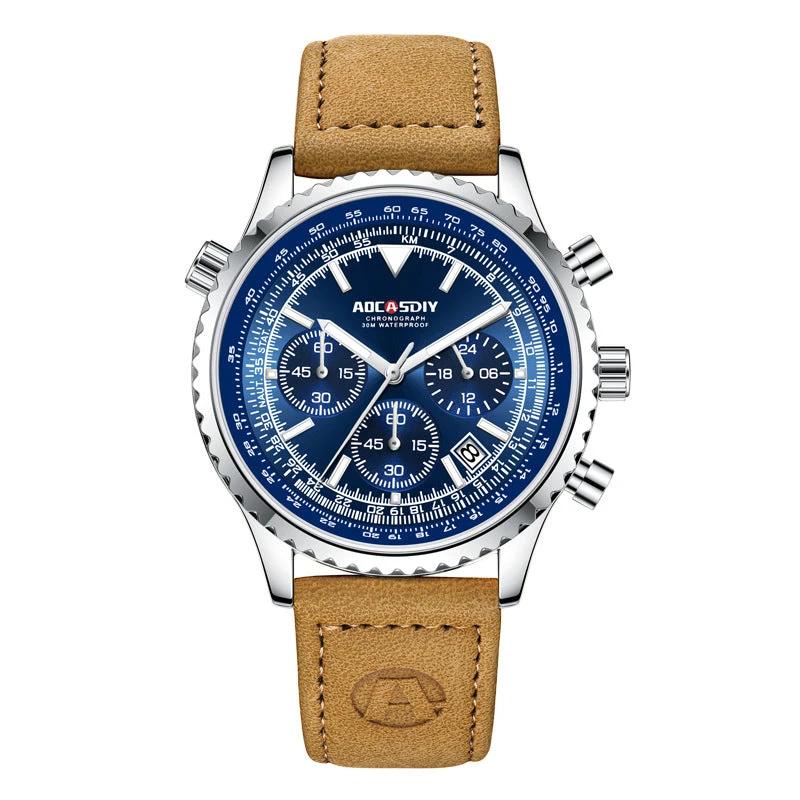Men's Multi-functional Waterproof Luminous Watch by GJG Denim