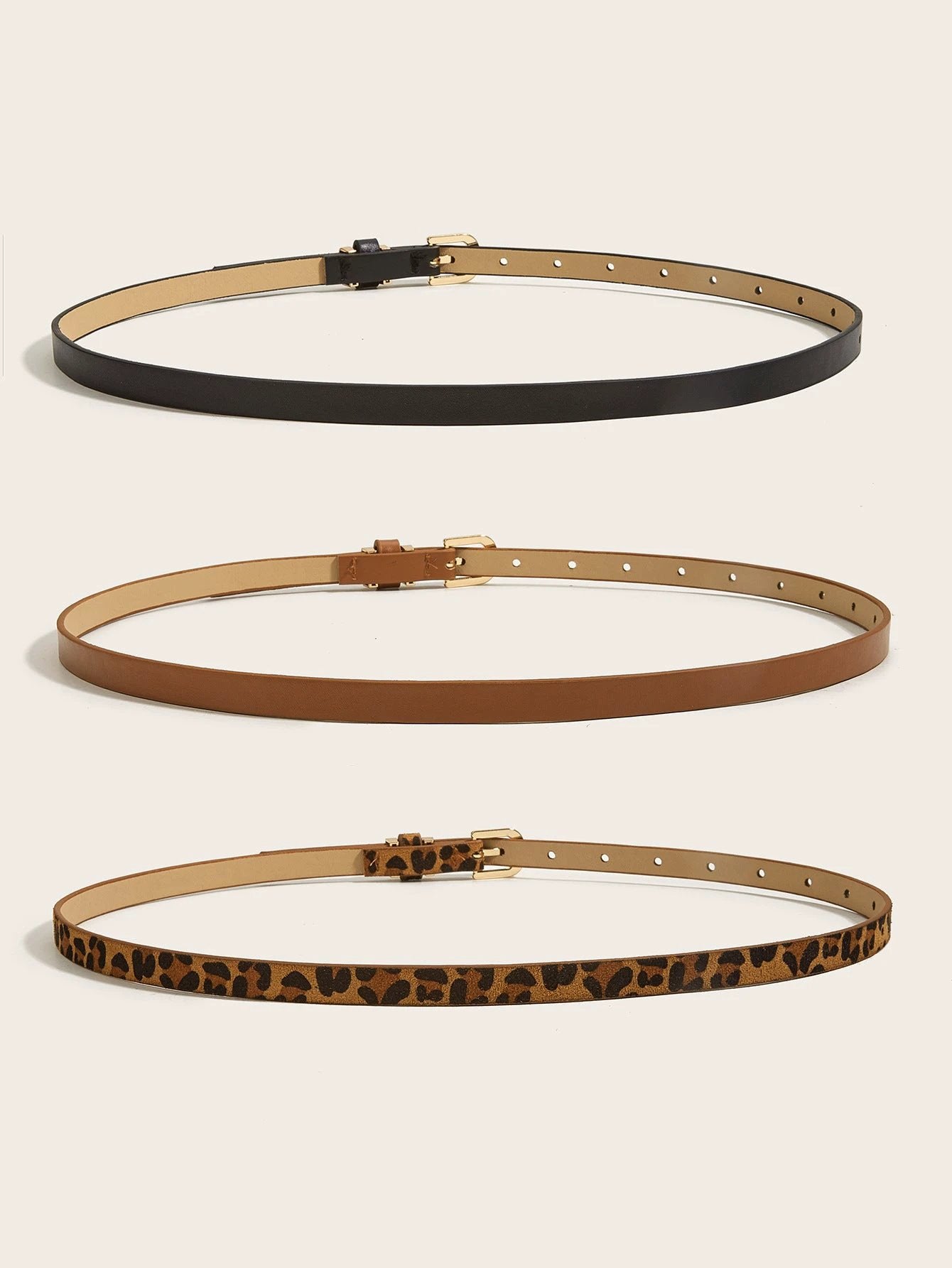 Retro Thin All-match Pin Buckle Small Belt by GJG Denim