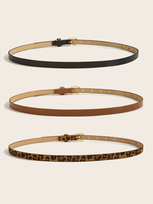 Retro Thin All-match Pin Buckle Small Belt by GJG Denim