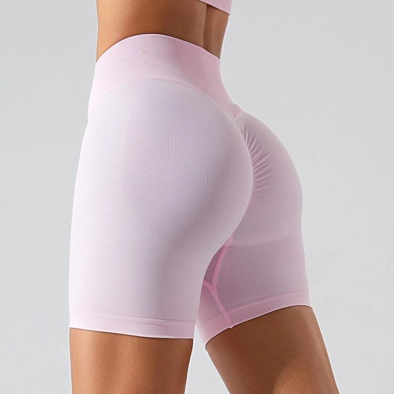 seamless High waist Running Exercise Workout shorts by GJG Denim