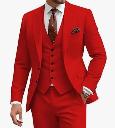 Men's Casual Business/Wedding Three-piece Suit by GJG Denim