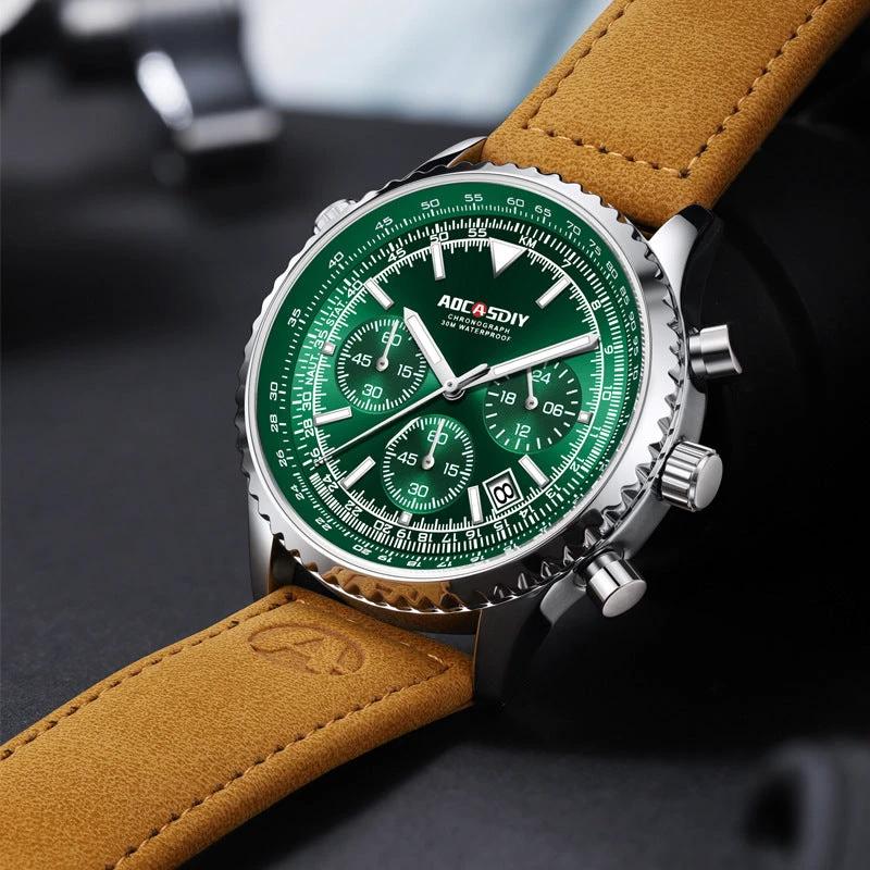 Men's Multi-functional Waterproof Luminous Watch by GJG Denim