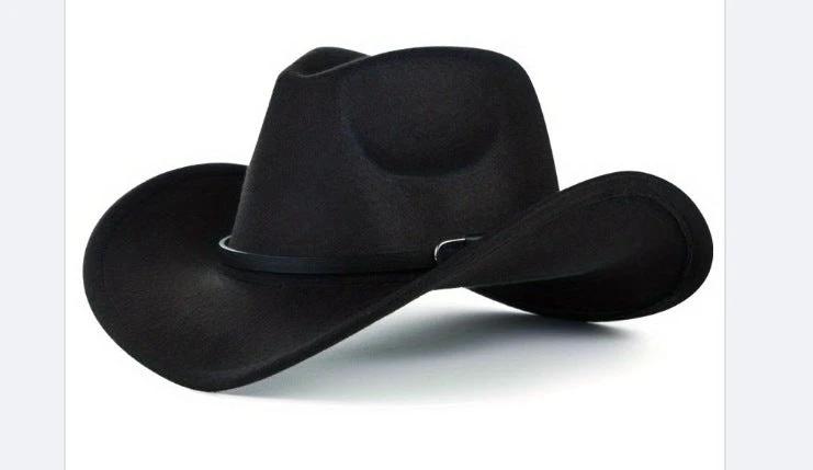 Men's Curved Edge Western Cowboy Hat by GJG Denim