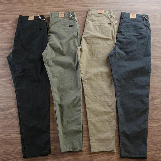 Thin Breathable Men's Pencil Long Pants by GJG Denim