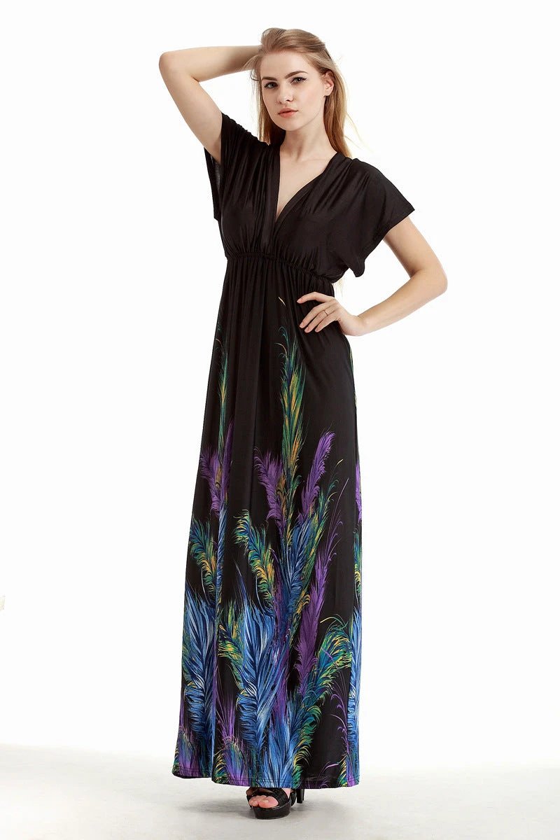 Plus Size Women Clothing Extra Large Extra Long Mop Dress Holiday Beach Dress by Lady Ros