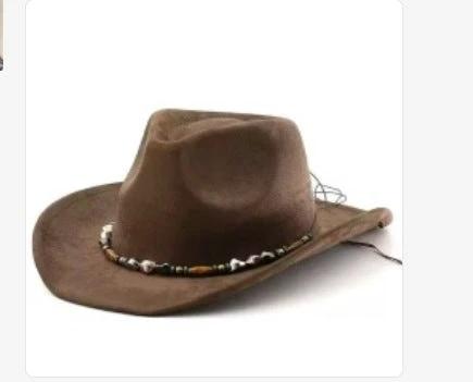 Men's Curved Edge Western Cowboy Hat by GJG Denim