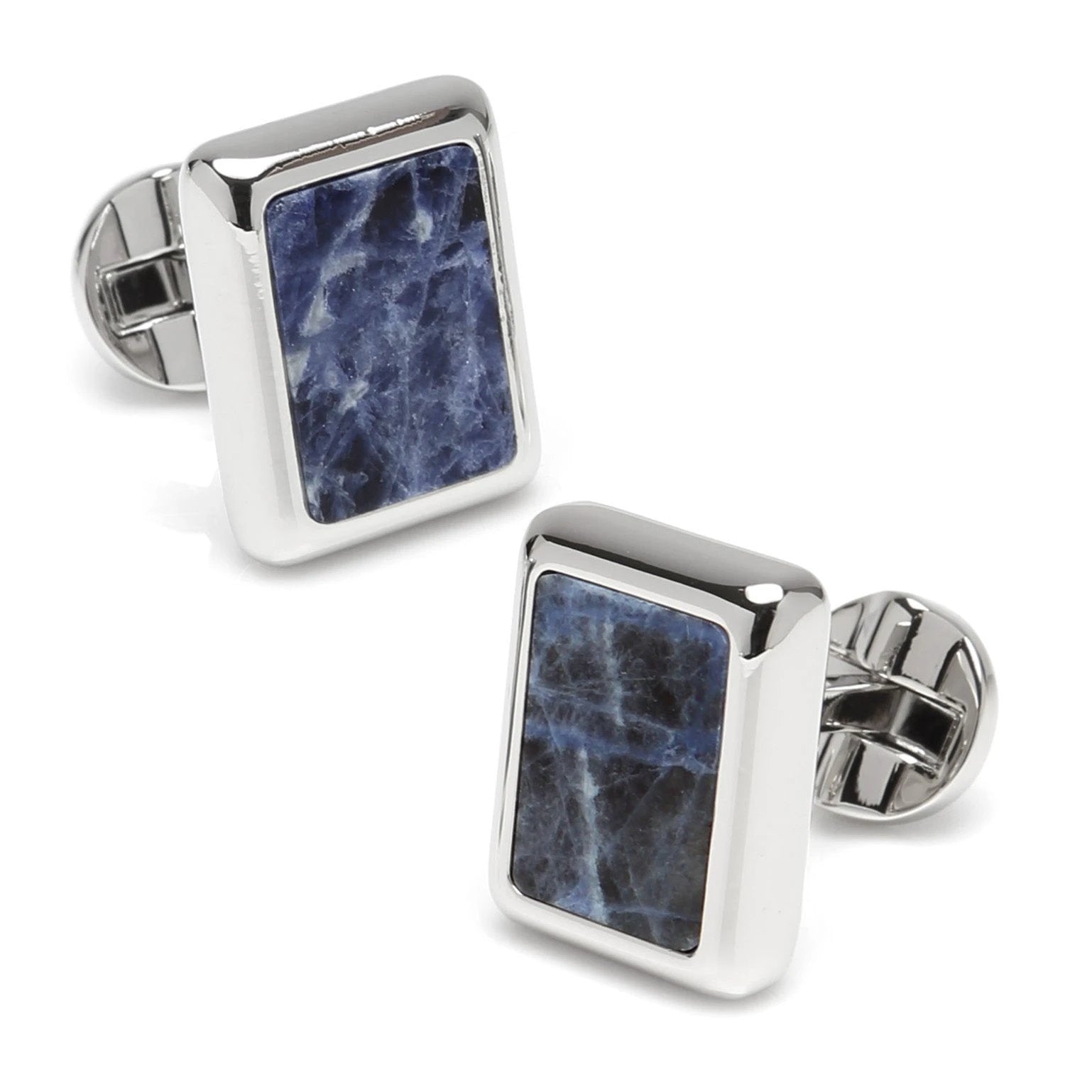 Silver and Sodalite JFK Presidential 5-Stud Set by Cufflinks.com