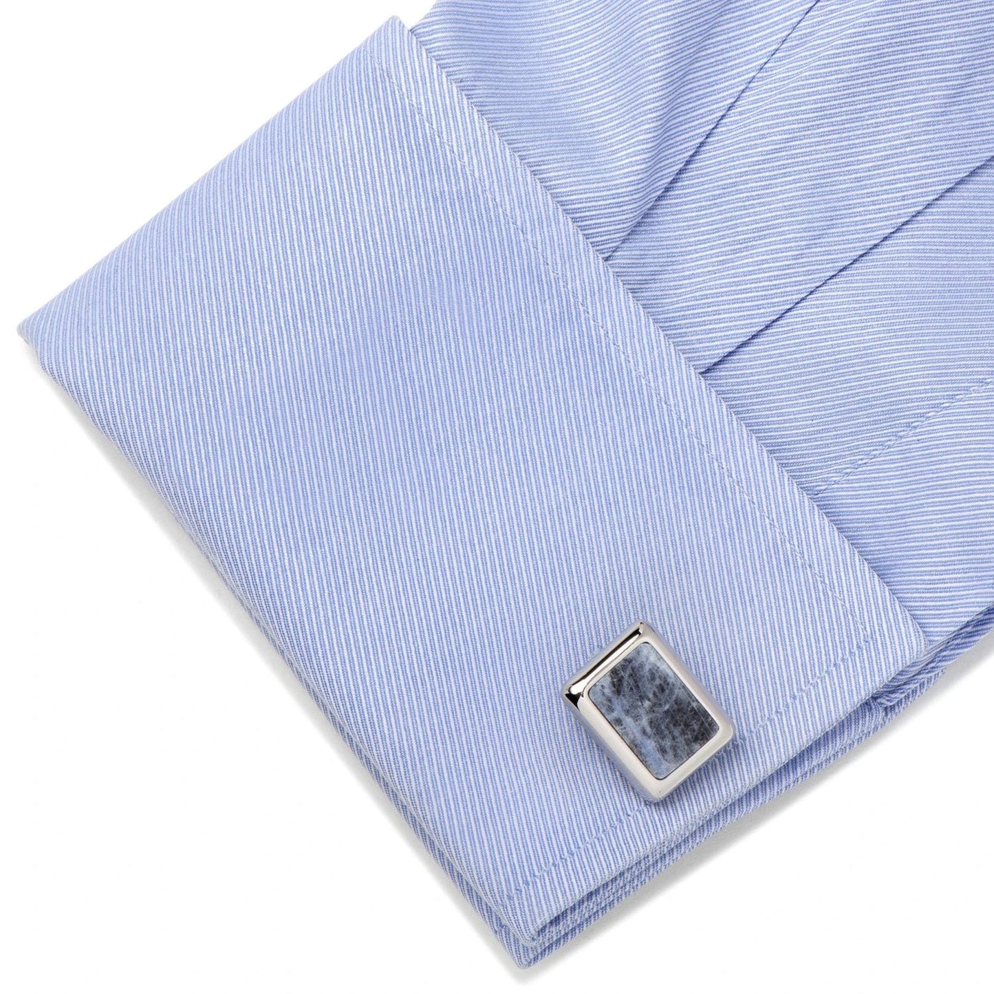 Silver and Sodalite JFK Presidential 5-Stud Set by Cufflinks.com