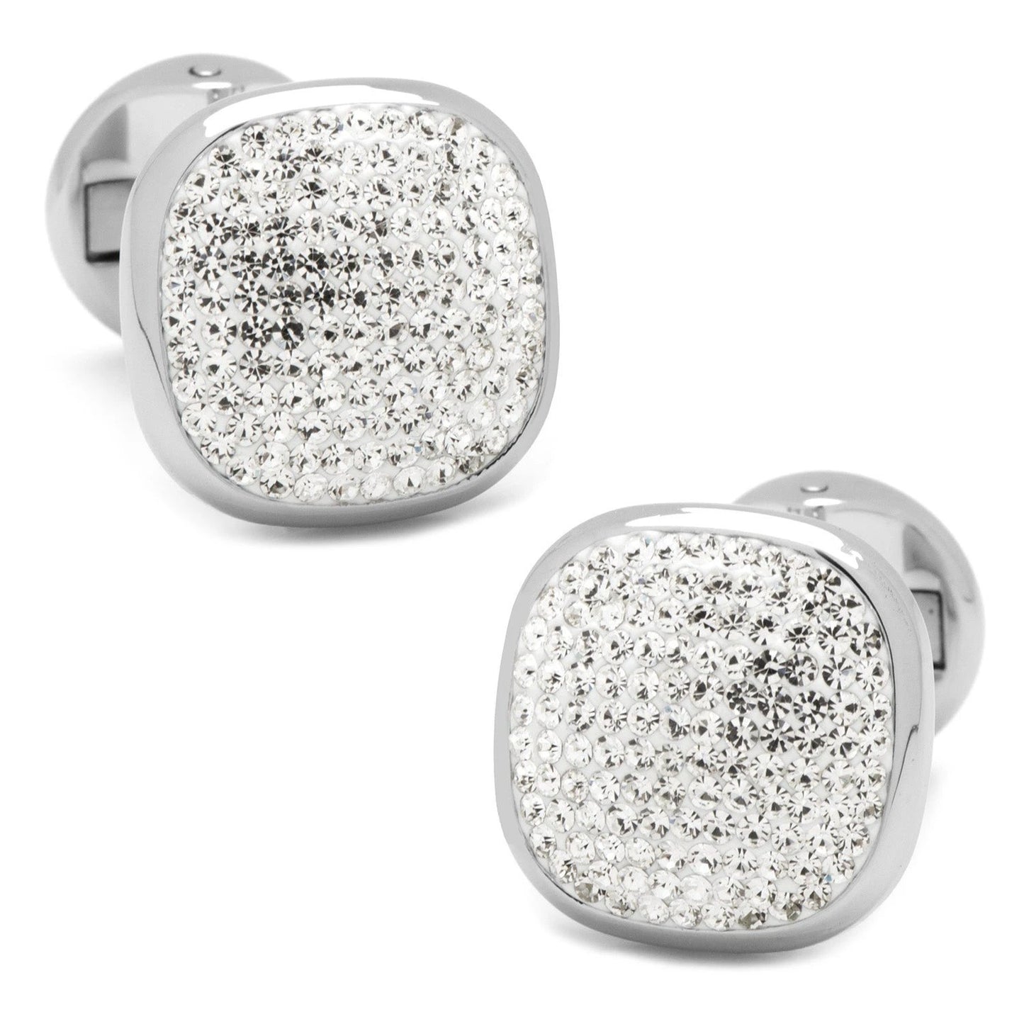 White Pave Crystal 5-Stud Set by Cufflinks.com