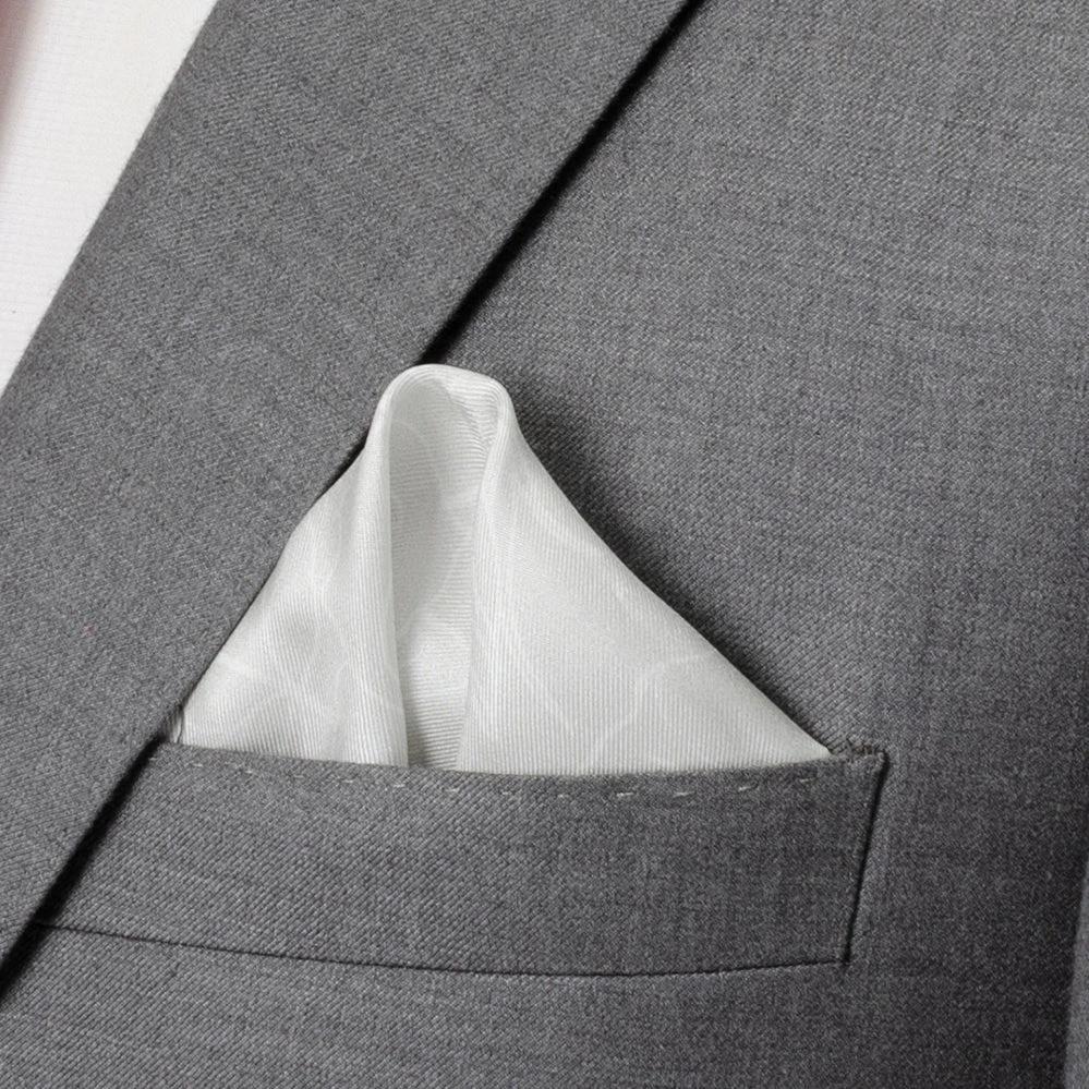 Black Floral Tie and Pocket Square Gift Set by Cufflinks.com