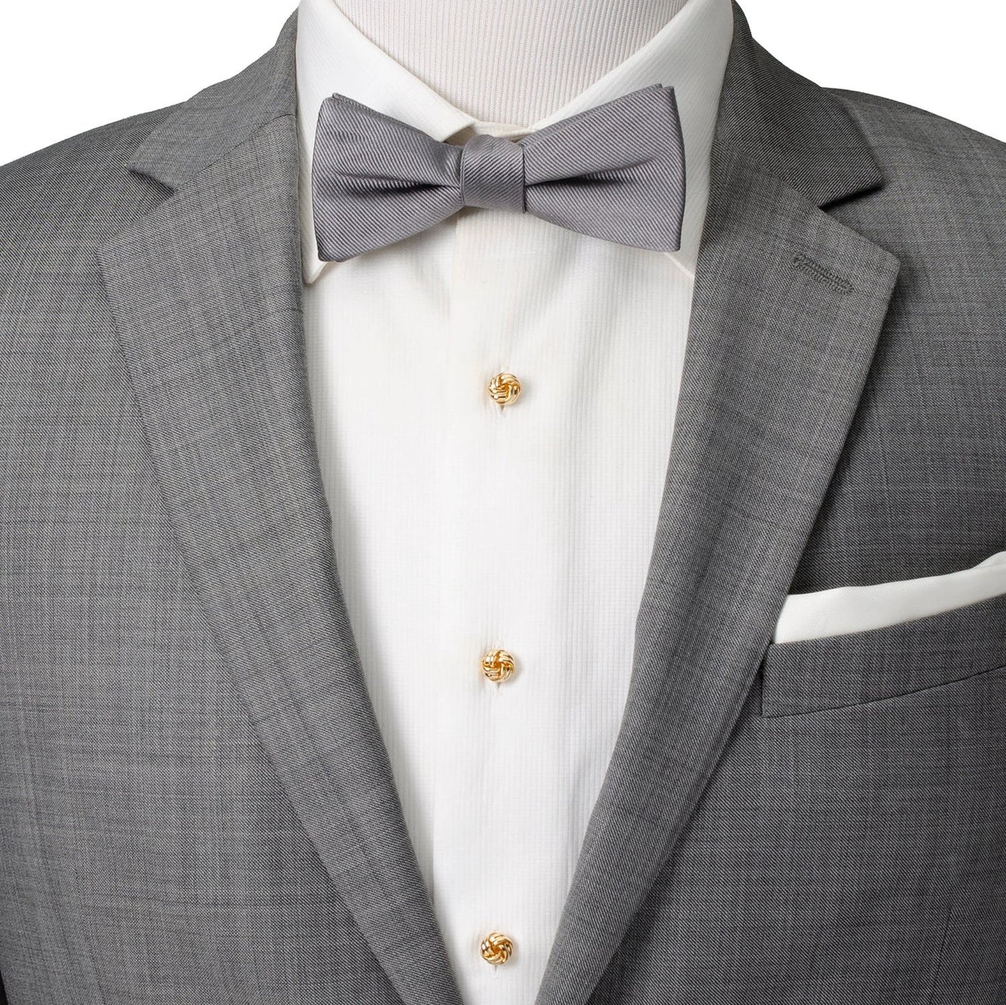 Gold Knot 5-Stud Set by Cufflinks.com