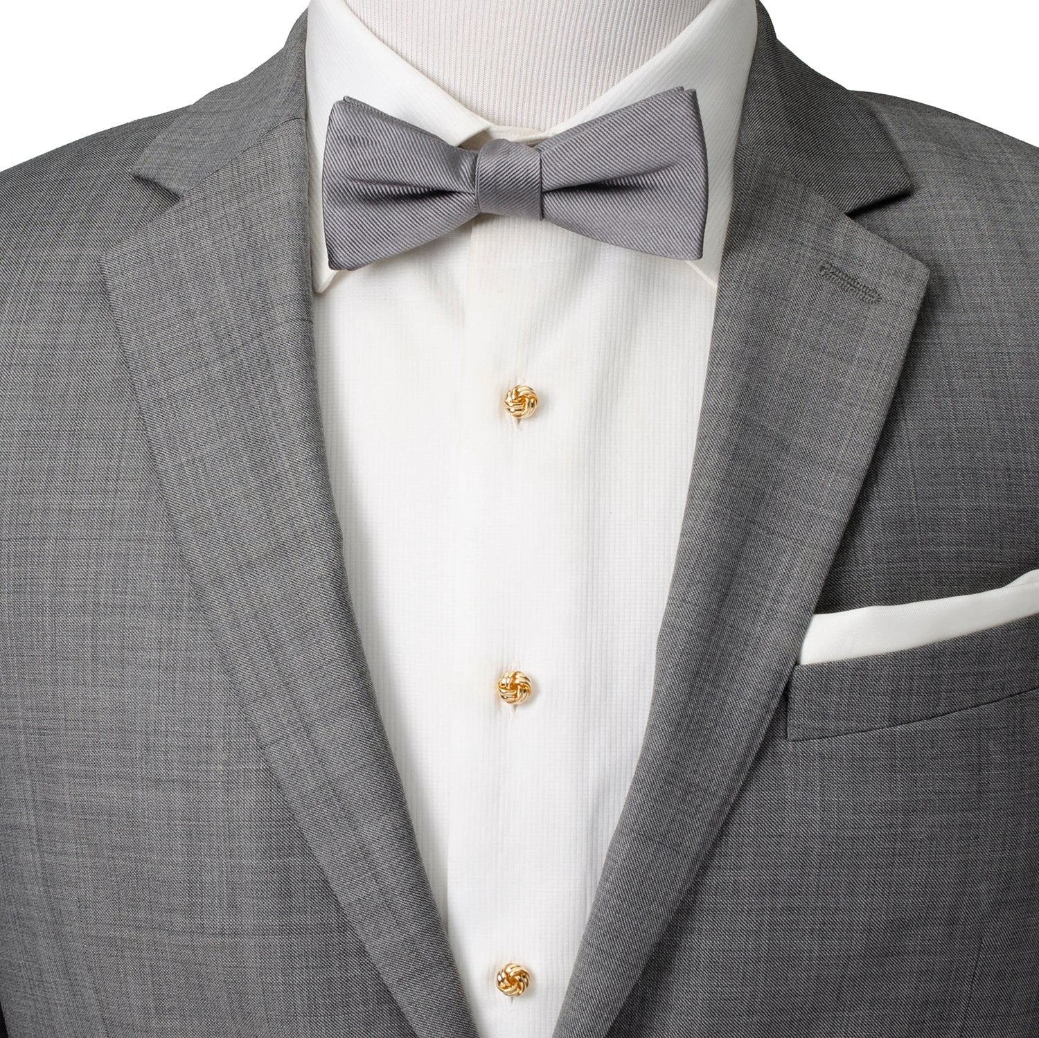 Gold Knot 5-Stud Set by Cufflinks.com