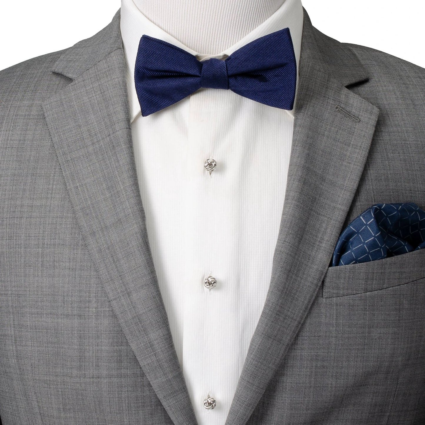 Silver Knot 5-Stud Set by Cufflinks.com