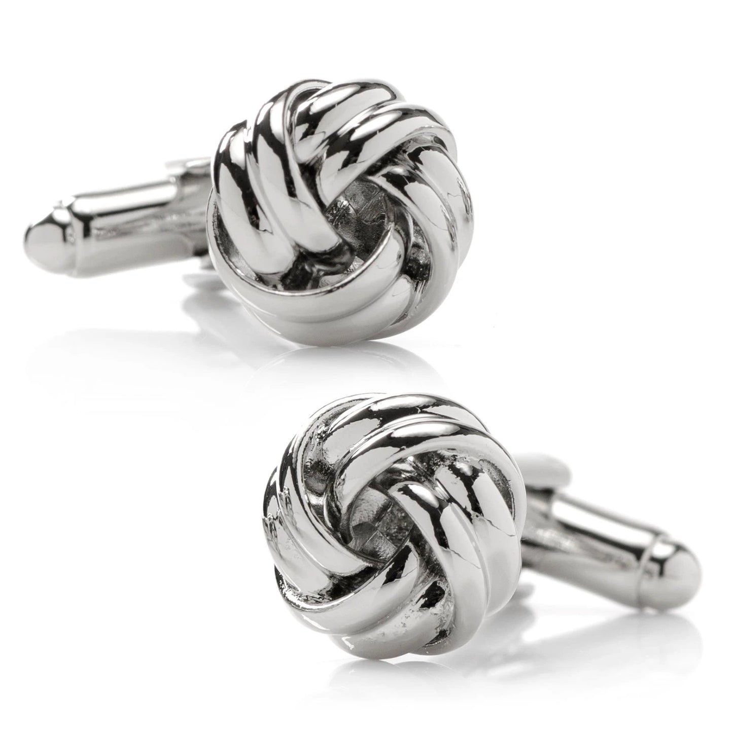 Silver Knot 5-Stud Set by Cufflinks.com