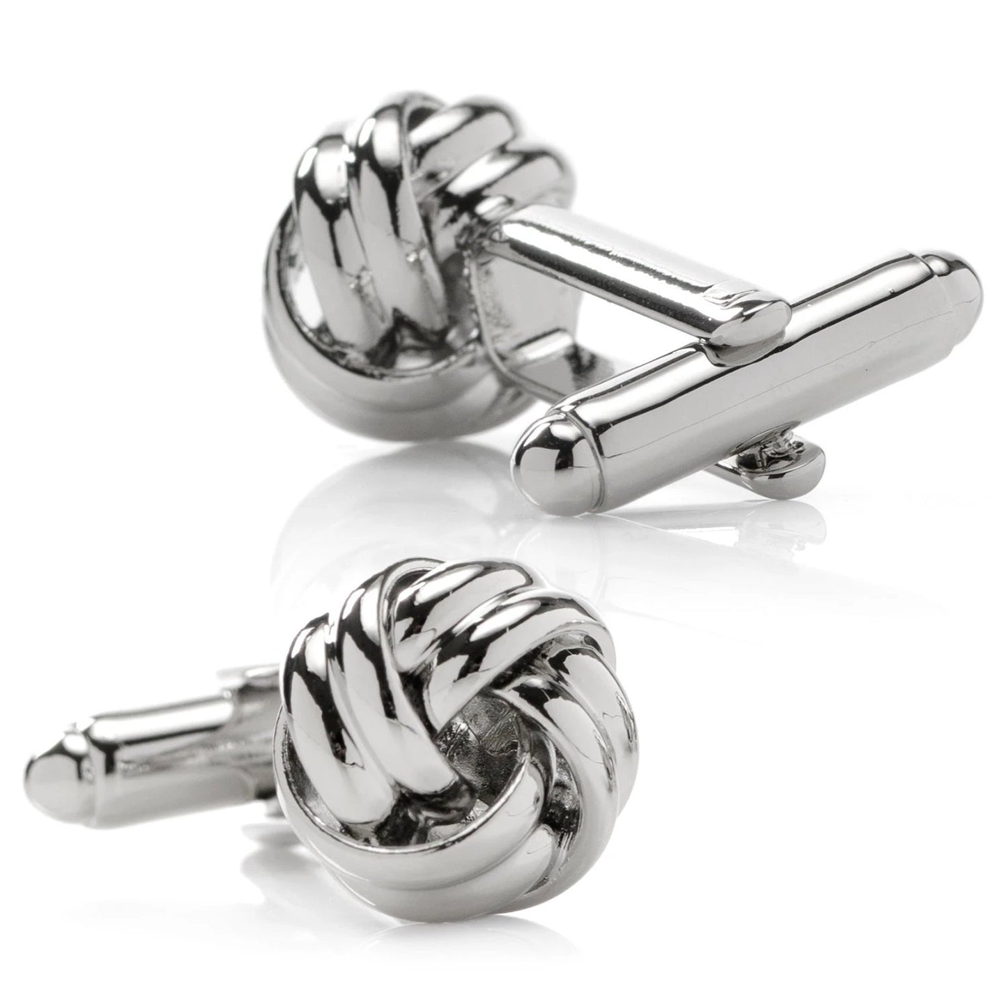 Silver Knot 5-Stud Set by Cufflinks.com