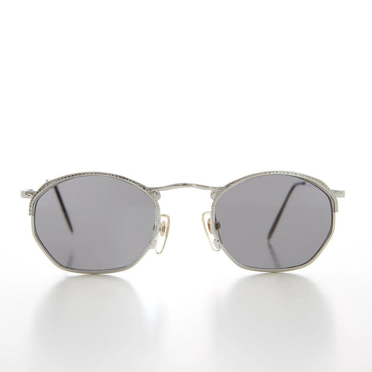 Semi Octagon Unisex Metal Vintage Sunglass - Onas by Sunglass Museum