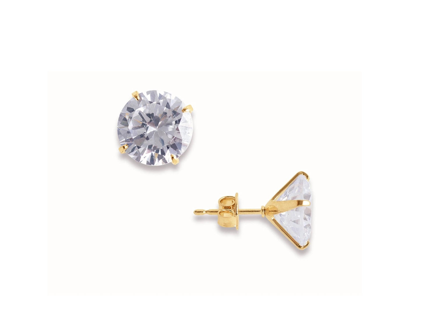 Round Cz Studs by Views & Co