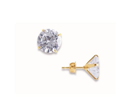 Round Cz Studs by Views & Co