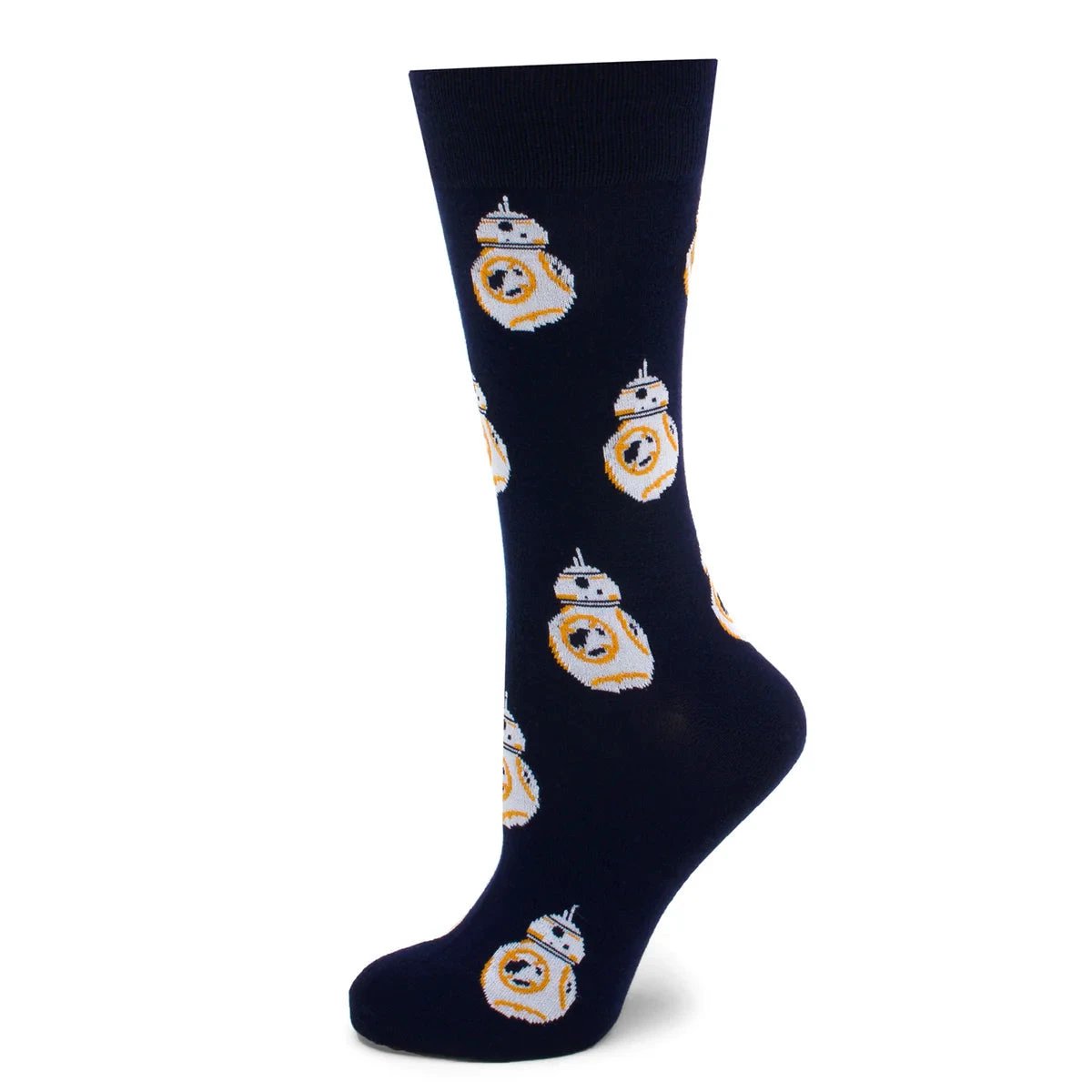 Star Wars BB-8 Navy Dress Socks and Rebel Alliance Starbird Crest Lapel Pin Gift Set by Cufflinks.com