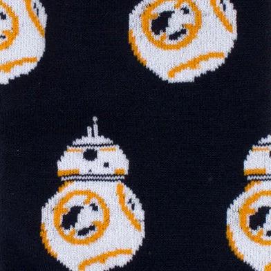 Star Wars BB-8 Navy Dress Socks and Rebel Alliance Starbird Crest Lapel Pin Gift Set by Cufflinks.com