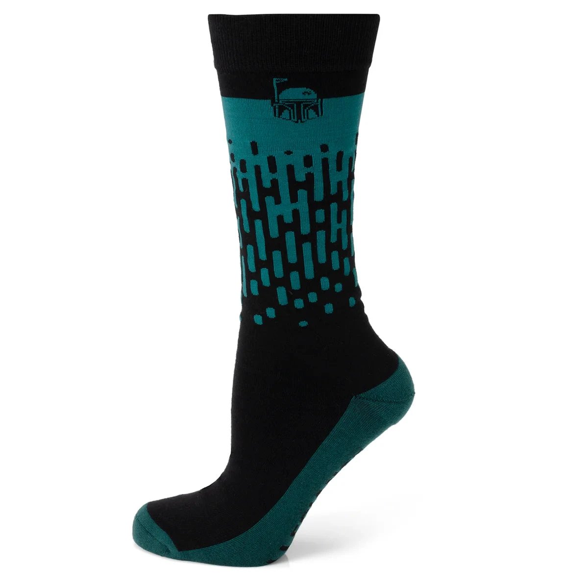 Star Wars Boba Fett Green Dress Socks and Crest Lapel Pin Gift Set by Cufflinks.com