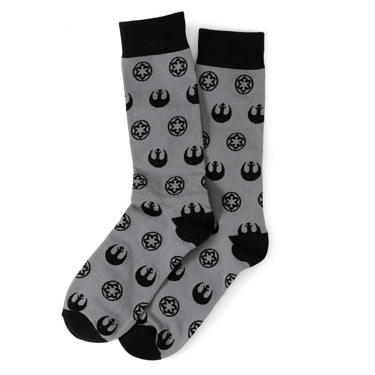 Star Wars Darth Vader Black, White, and Gray Dress Socks and Lapel Pin Gift Set by Cufflinks.com
