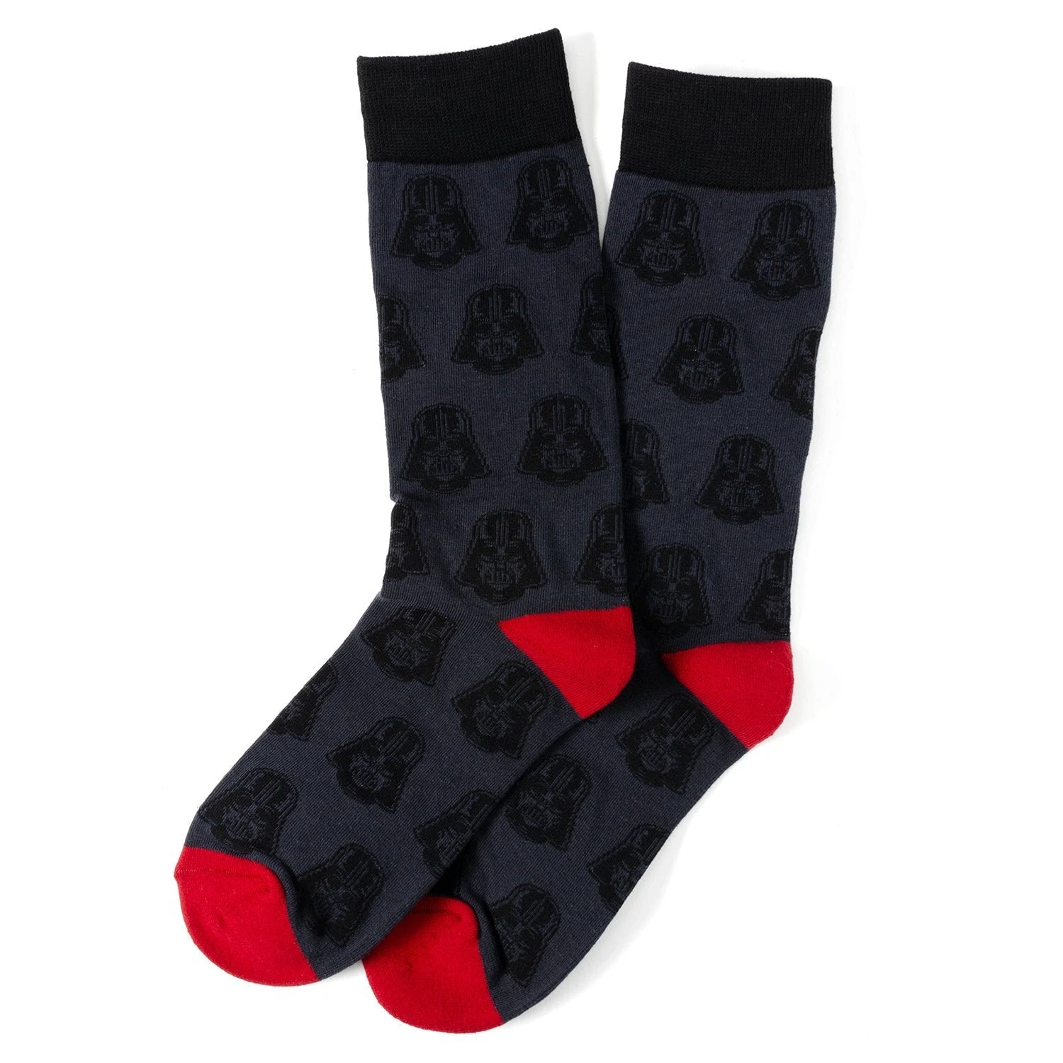 Star Wars Darth Vader Black, White, and Gray Dress Socks and Lapel Pin Gift Set by Cufflinks.com