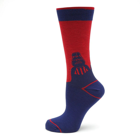 Star Wars Darth Vader Blue and Red Dress Socks and Lapel Pin Gift Set by Cufflinks.com