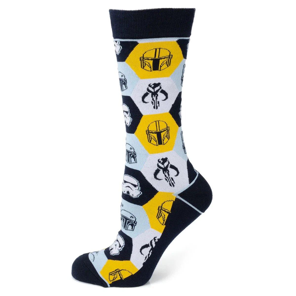 Star Wars Mandalorian and Mythosaur Dress Socks and Lapel Pin Gift Set by Cufflinks.com