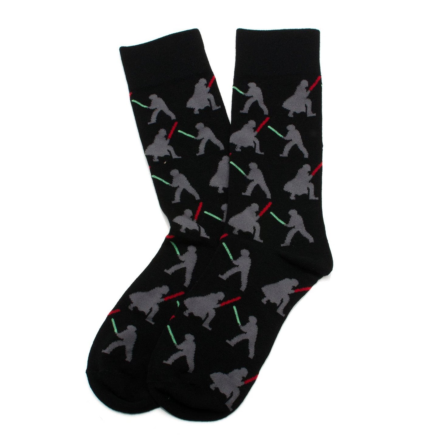 Star Wars LIGHTSABER Battle Dress Socks and Darth Vader Lapel Pin Gift Set by Cufflinks.com