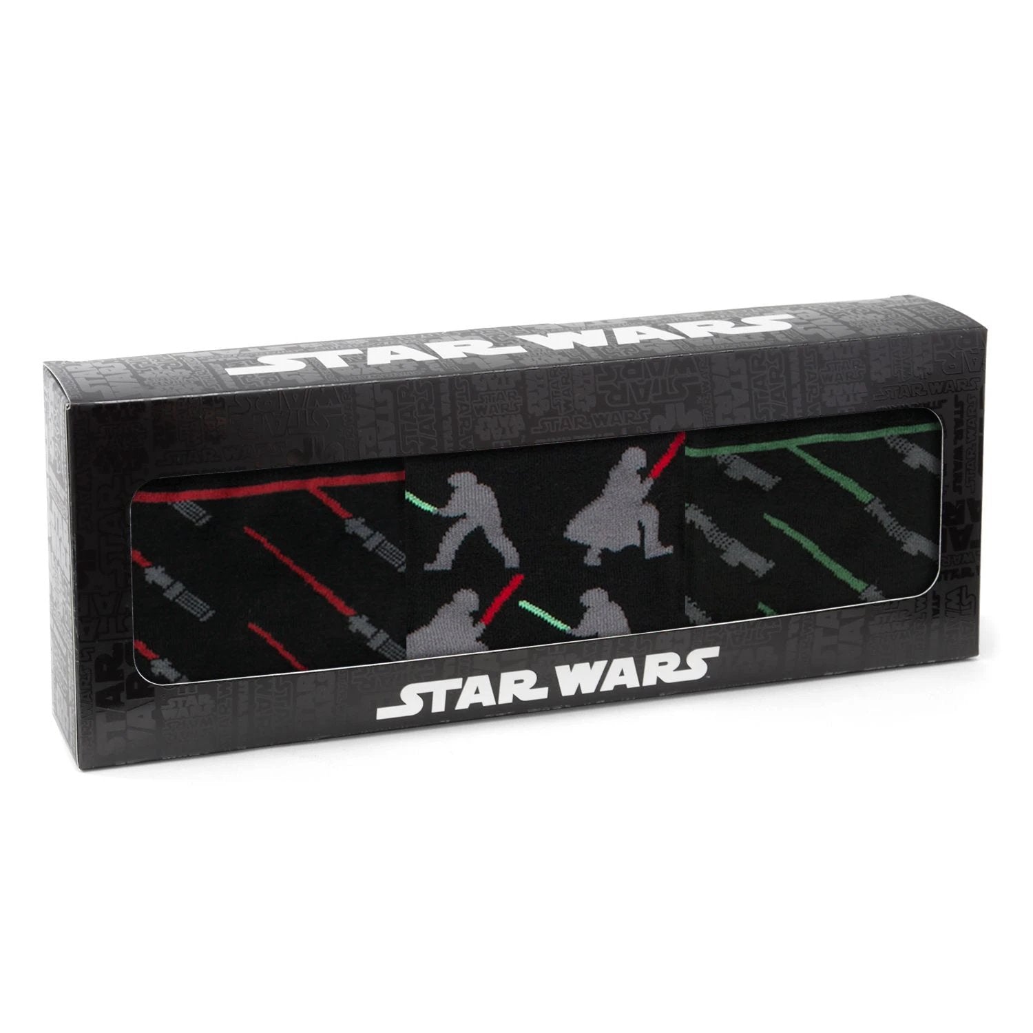 Star Wars LIGHTSABER Battle Dress Socks and Darth Vader Lapel Pin Gift Set by Cufflinks.com