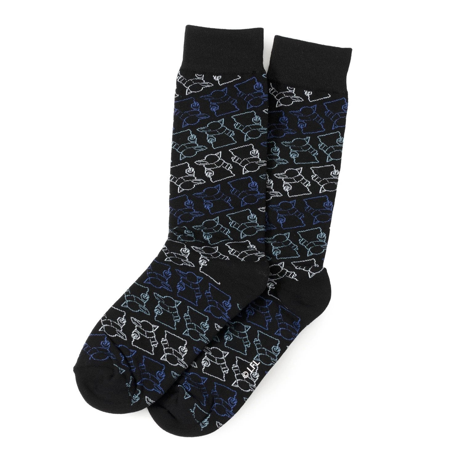 Star Wars Mandalorian 3-Pack Dress Sock and Mythosaur Lapel Pin Gift Set by Cufflinks.com