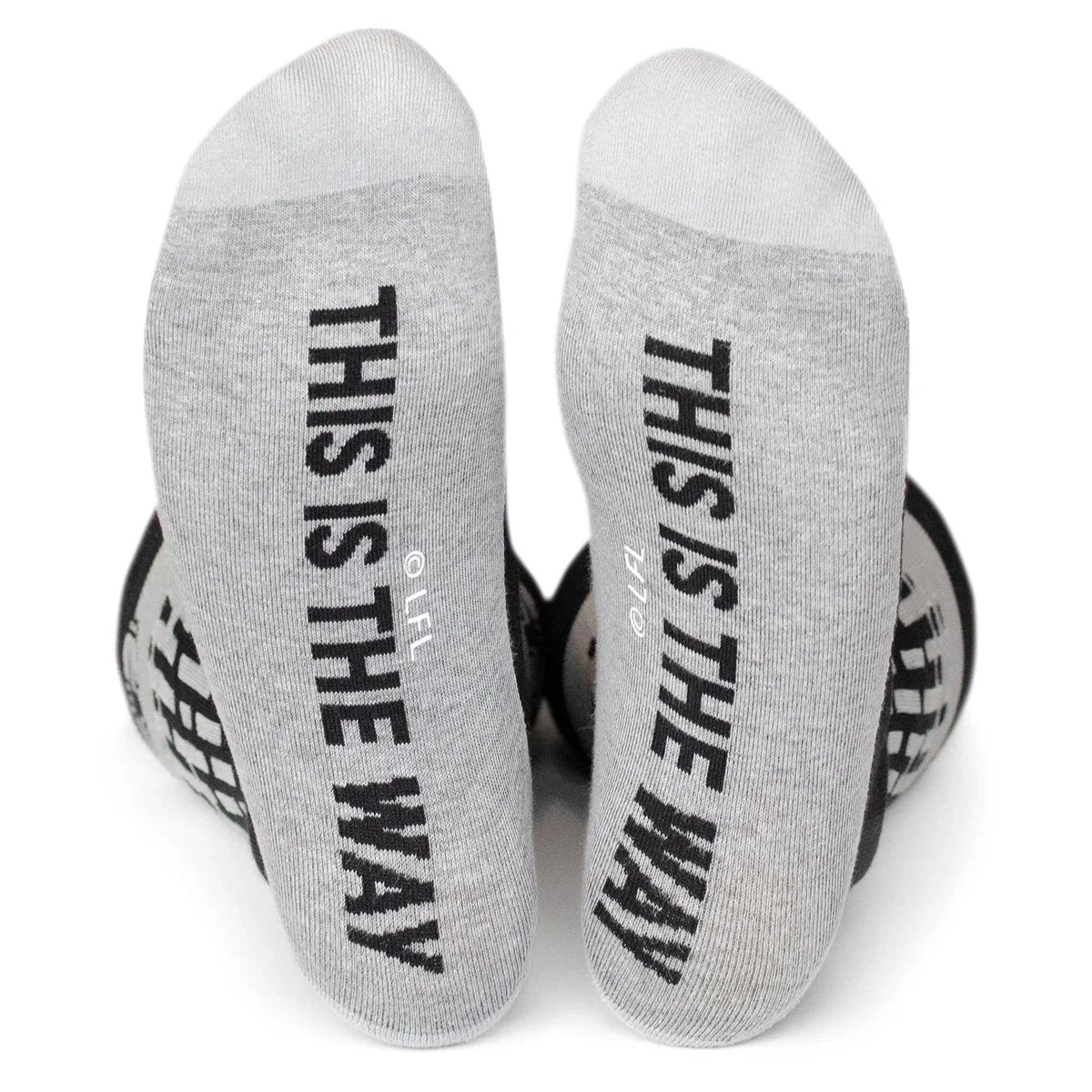 Star Wars Mandalorian "This Is The Way" Dress Socks and Lapel Pin Gift Set by Cufflinks.com