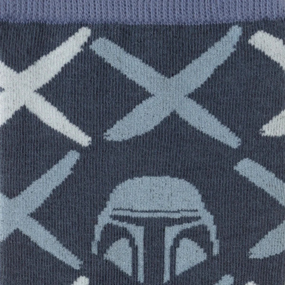 Star Wars Mandalorian Navy Checkered Dress Socks and Lapel Pin Gift Set by Cufflinks.com