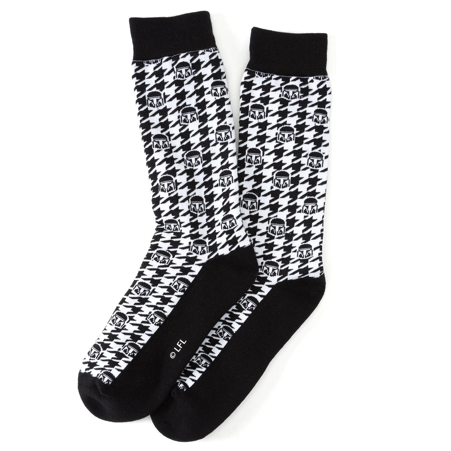 Star Wars Mandalorian Dress Socks 3-Pack and Mythosaur Lapel Pin Gift Set by Cufflinks.com