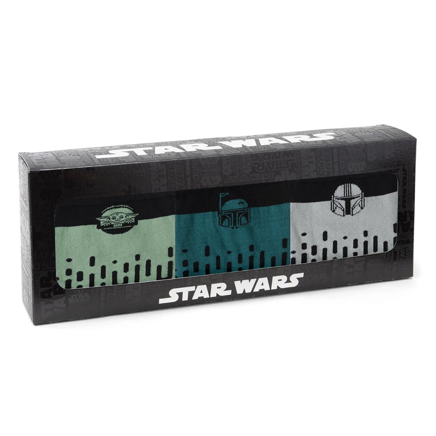 Star Wars Mandalorian 3-Pack Dress Sock and Lapel Pin Gift Set by Cufflinks.com