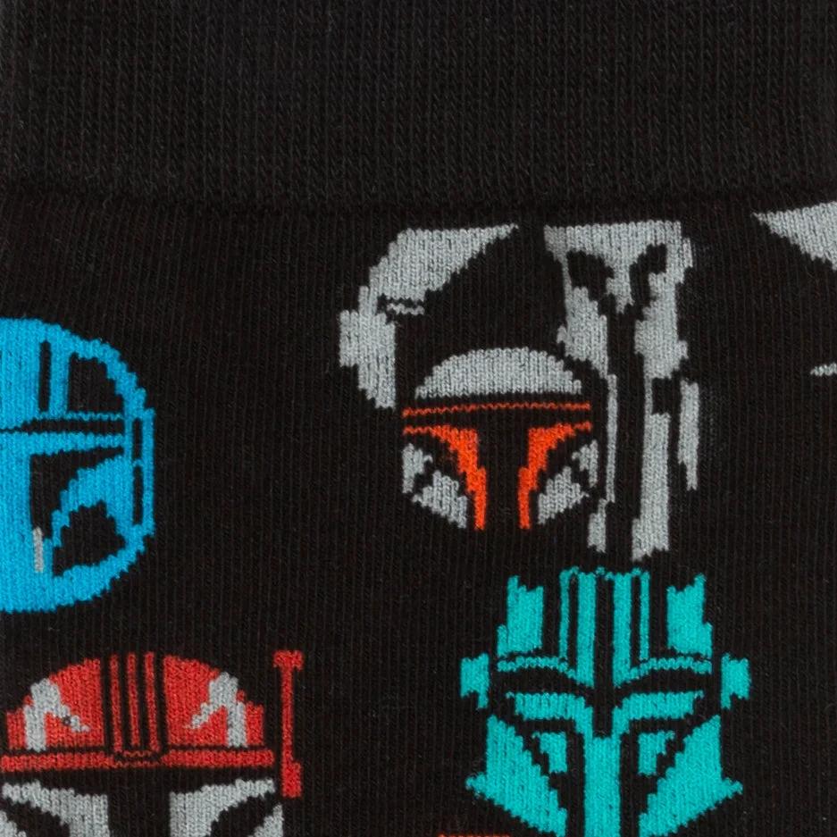 Star Wars Mandalorian and Mythosaur Multicolored Navy Dress Socks and Lapel Pin Gift Set by Cufflinks.com