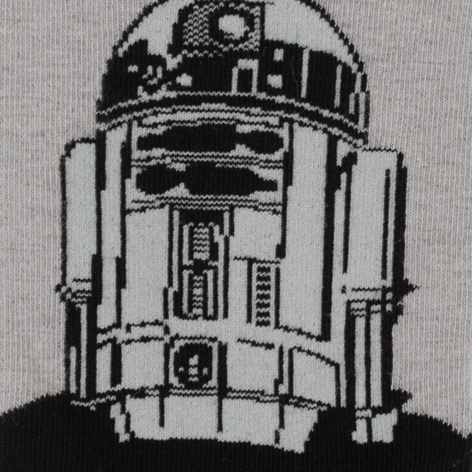 Star Wars R2-D2 Men's Gray and Black Mod Dress Socks and Lapel Pin Gift Set by Cufflinks.com