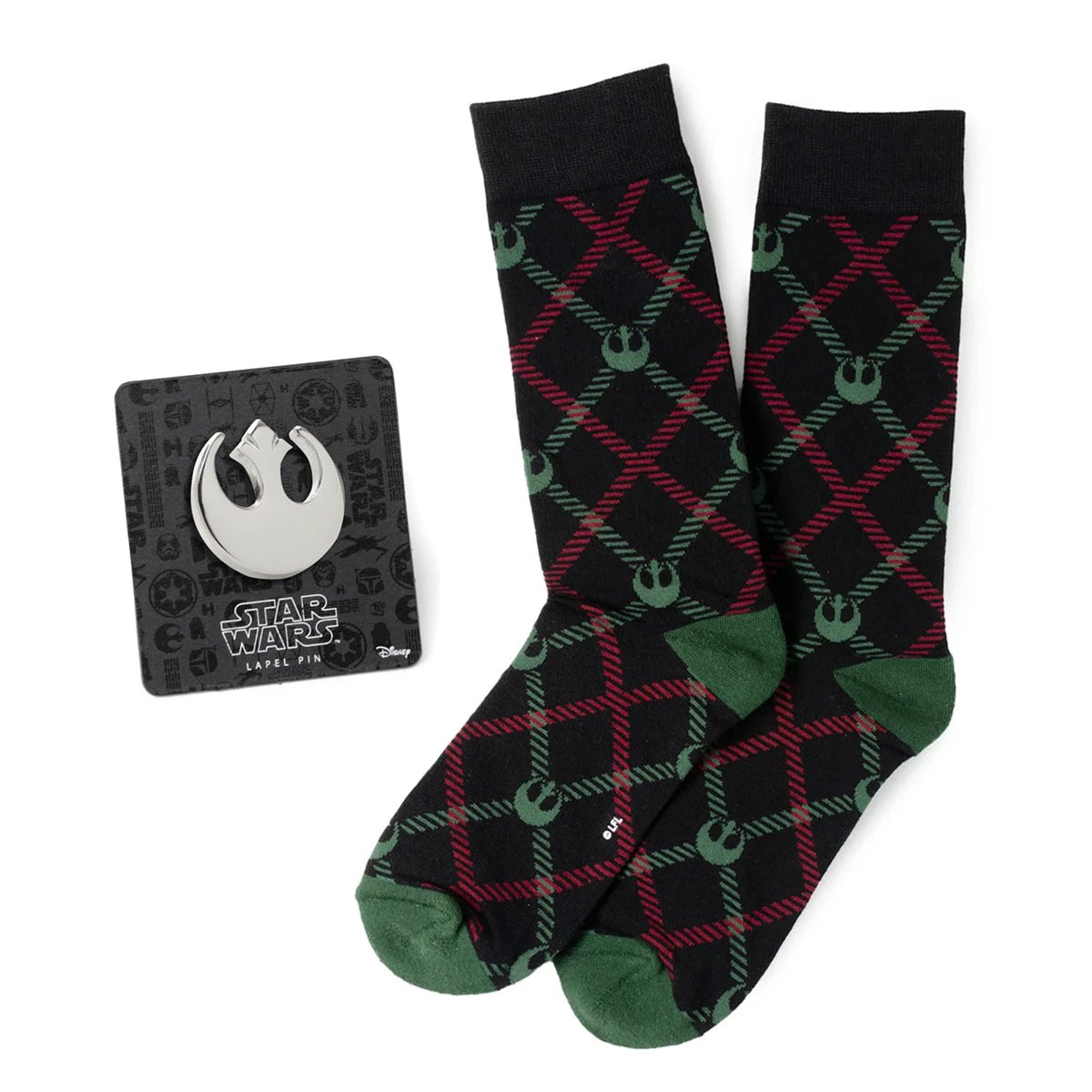 Star Wars Rebel Alliance Dress Socks and Lapel Pin Gift Set by Cufflinks.com