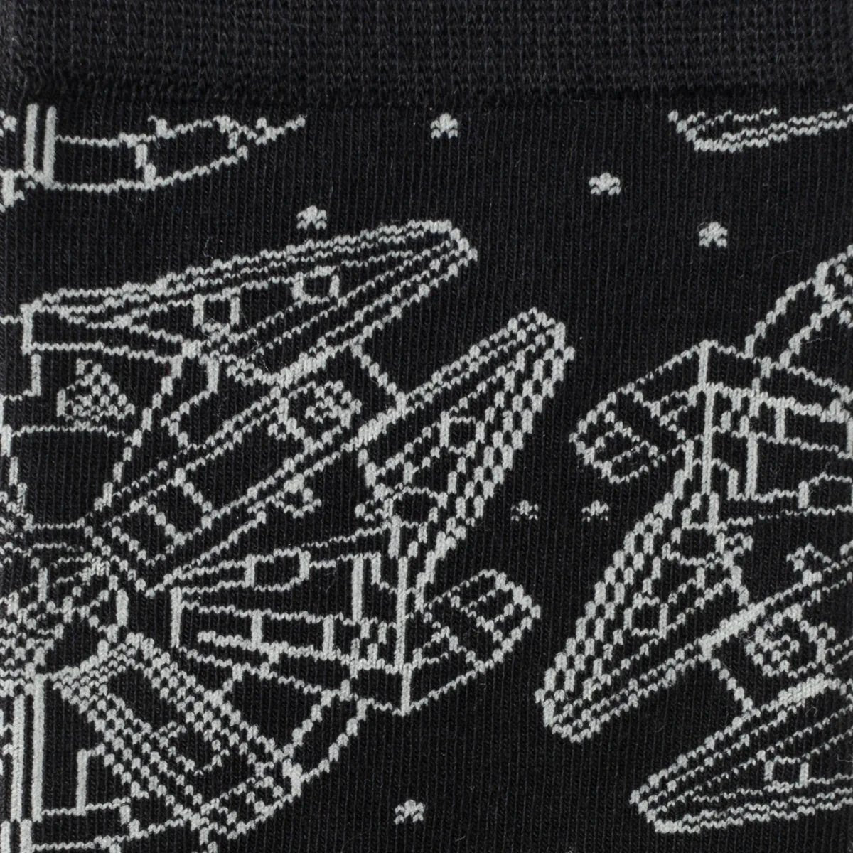Star Wars Millennium Falcon Black Dress Socks and Lapel Pin Gift Set by Cufflinks.com